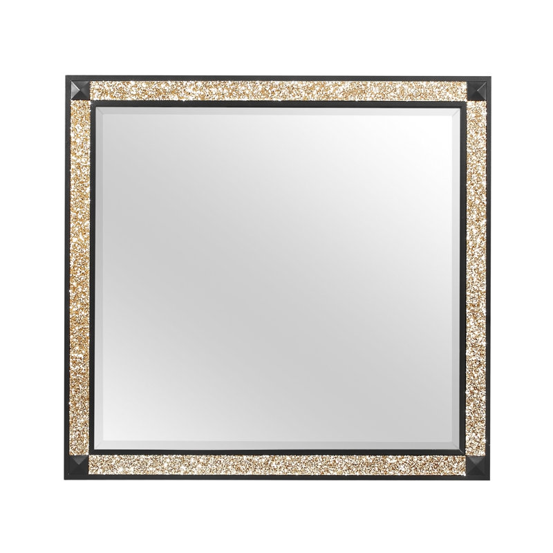 LIVELY BLACK/GOLD MIRROR