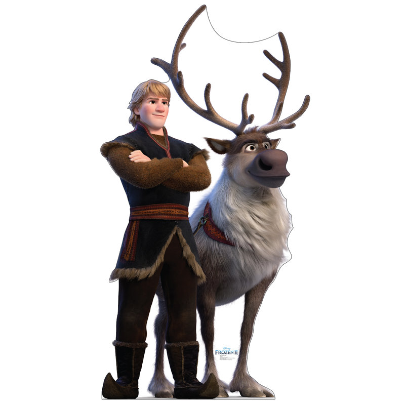 Frozen II Kristoff and Sven Life-Size Cardboard Standup