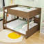 Lit superposé en bois avec tablettes de rangement et ports USB-191443457-191443517