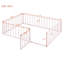 Structure de lit en métal avec clôture et porte-891504418