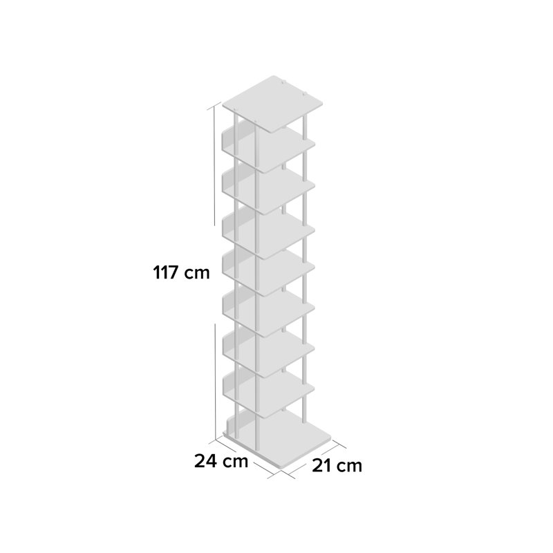 Plastic 117cm H Media Shelves