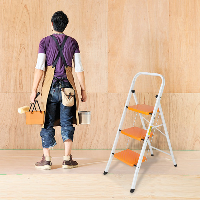3 - Step Steel Lightweight Folding Step Stool