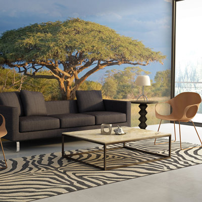 African Acacia National Park Hwange, Zimbabwe 3m L x 400cm W Wallpaper