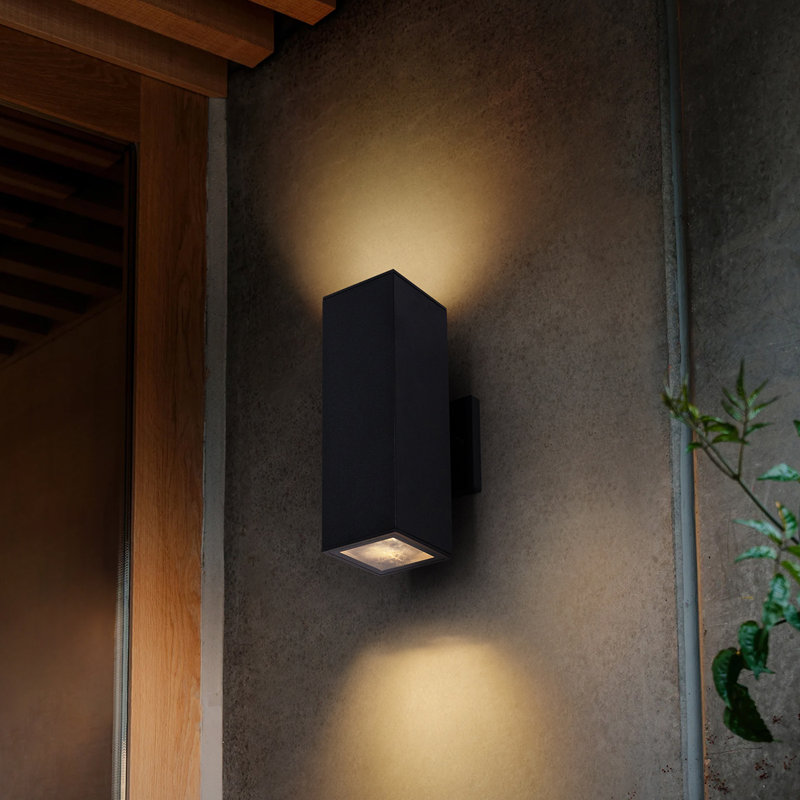 Atiye Matte Black 2 - Bulb 30.4cm H Outdoor Wall Lantern