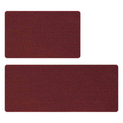 Tapis de cuisine, tapis de cuisine 2 tapis antidérapants lavables et absorbants pour plancher de cuisine, tapis d'évier de cuisine 100% polypropylène