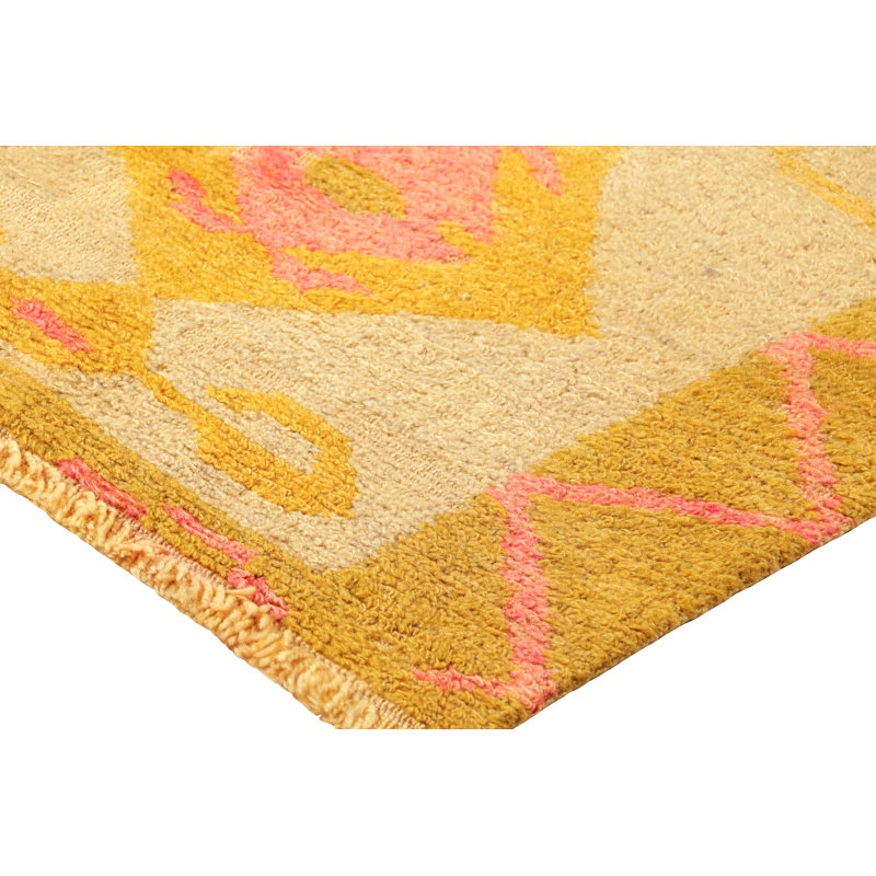 One-of-a-Kind 3'6”x4'3” Hand Knotted Area Rug