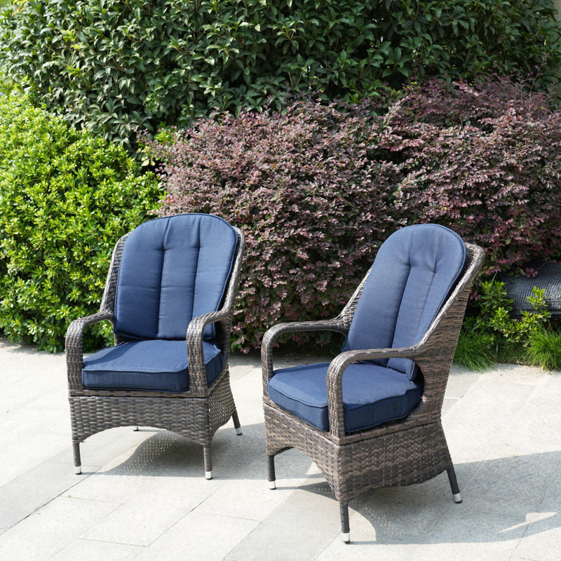 Chaise de patio avec coussin Iyman, Île Seymour Nord, Galapagos, Brun