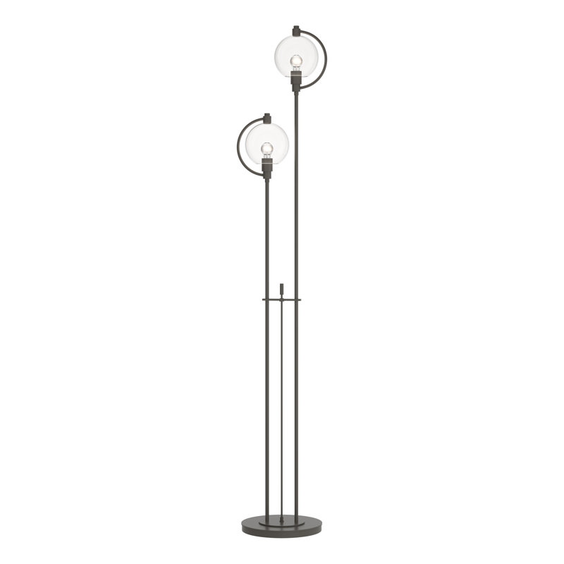 Lampe sur pied 68,1 po Pluto, Transparent, Fumée foncée