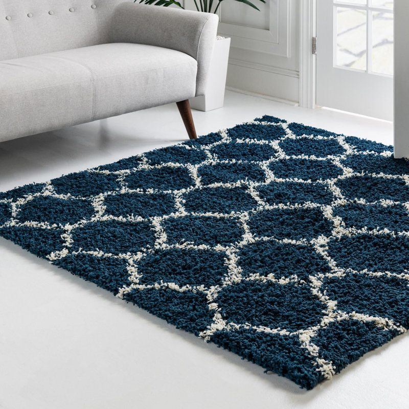 Geometric Indoor Rug, Square 3'3"