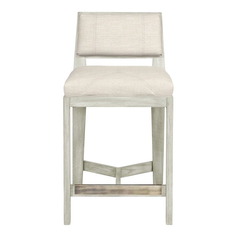 Scoville By Thom Filicia Upholstered Counter Stool with Solid Wood Frame, Lin Tommy, Navajo
