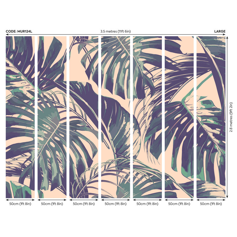 Coopertown Matte Wall Mural, 280cm L x 350cm W