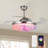 42 Inches-seven-colour Crystal Bluetooth Fan Light-remote Control/rgb Dimming/playing Music-suitable For Living Room And Any Room