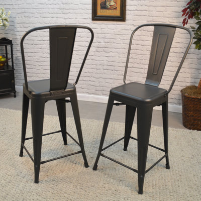 Baysden Counter Stool with Metal Frame