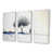 Toile avec cadre blanc