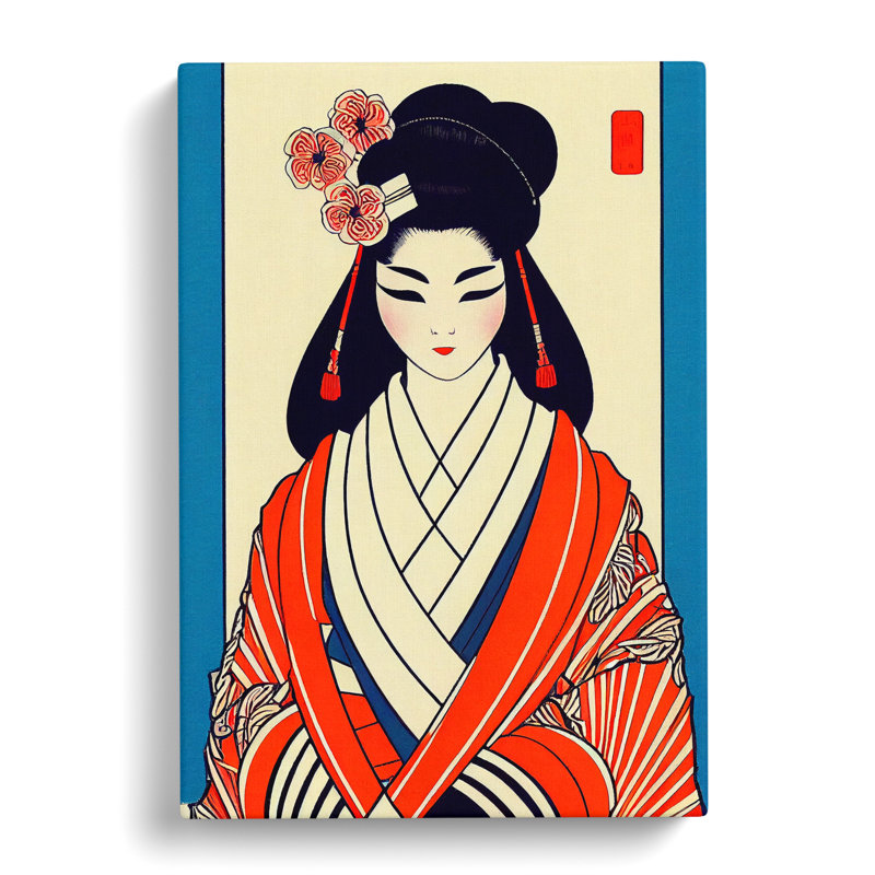 Formal Geisha - Wrapped Canvas, 50cm H x 35cm W x 3cm D