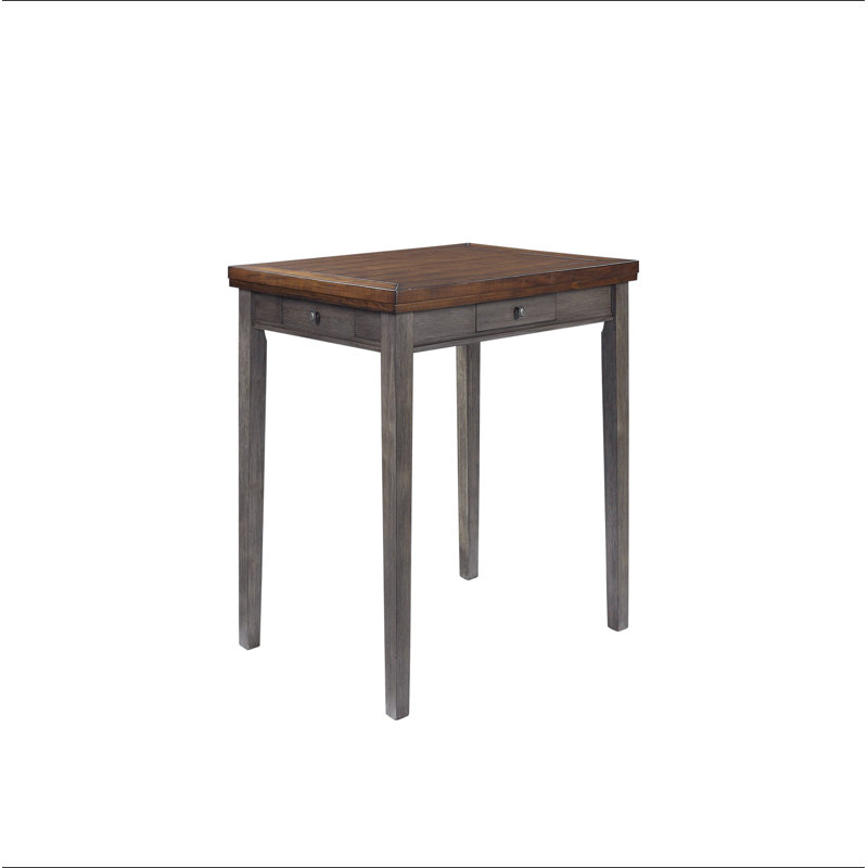 Counter Height Two Tone 4 Drawer Dining Table
