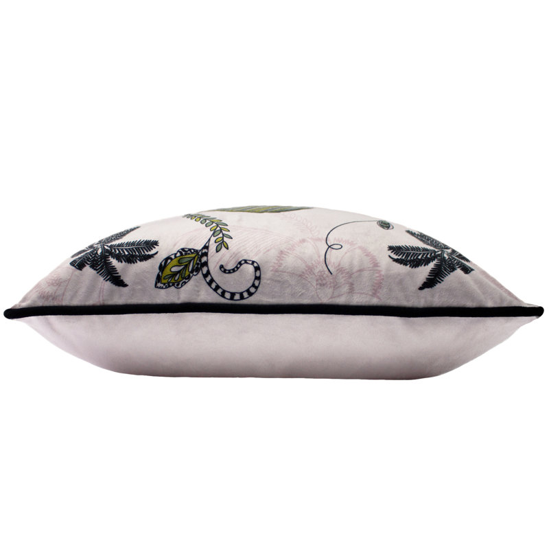Plains Floral Square Cushion Cover, Blush