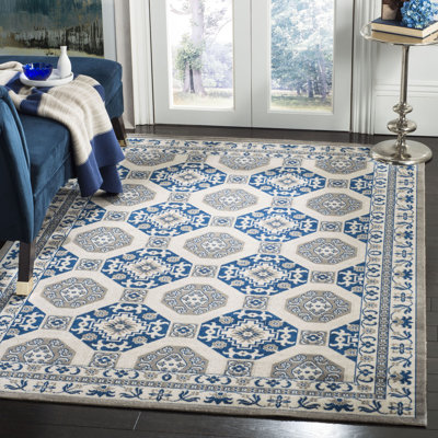 Everlee Geometric Cotton Hand Woven Area Rug