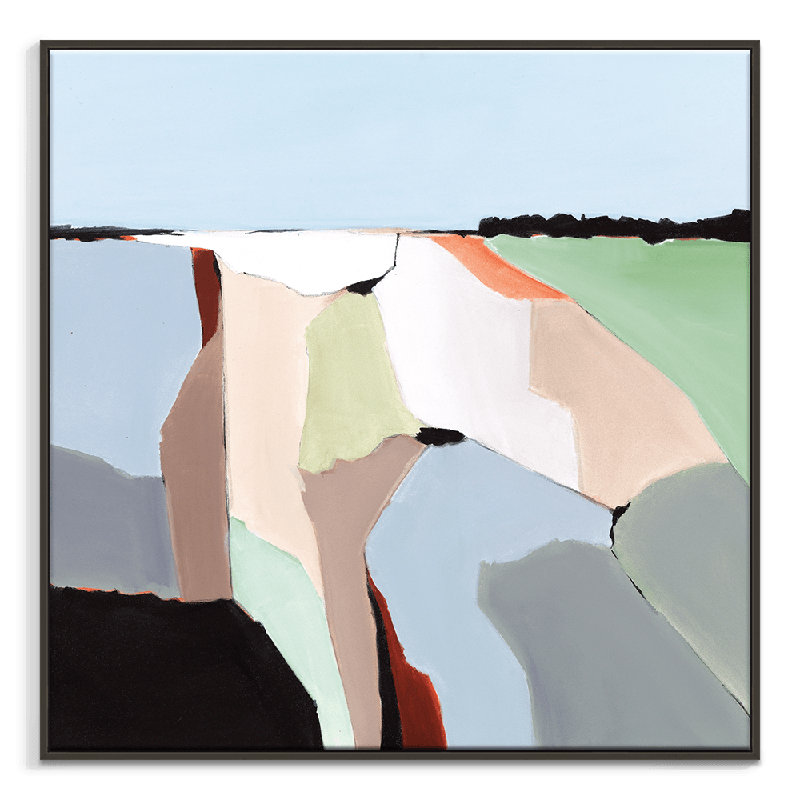 New Discoveries by Brenda Meynell - Painting, 76cm H x 76cm W x 5cm D, Black Framed Canvas