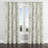 Floral Blackout Curtains - Modern Linen Sage Velvet Grommet Curtain - 1 Panel-456700772-456700773