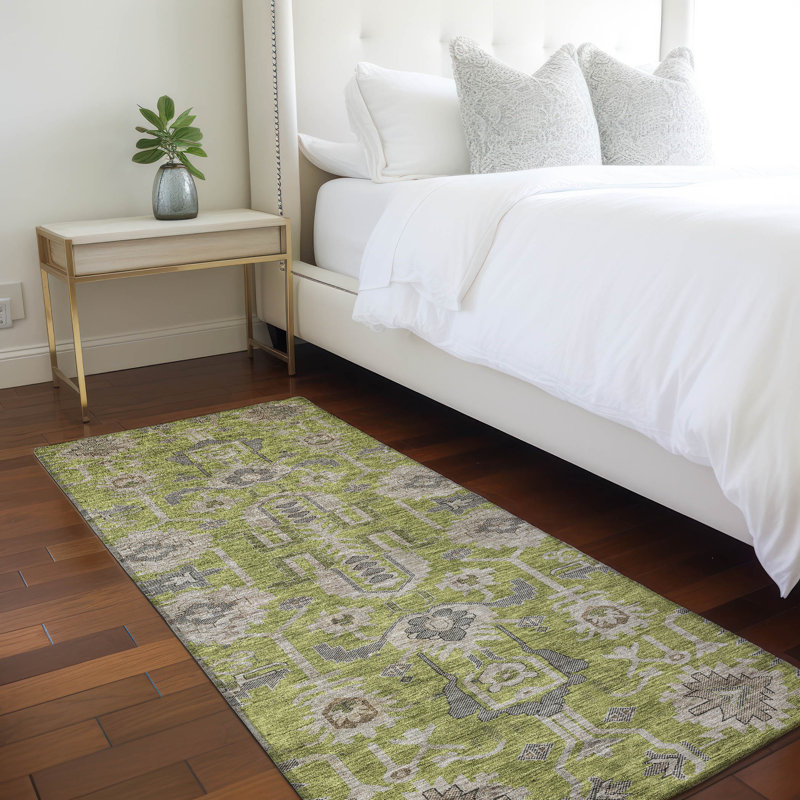Alta Washable Oriental Indoor / Outdoor Rug, Runner 2'3" x 7'6"
