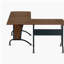 Bureau de luxe en forme de L avec option de bureau d'équipe intégré