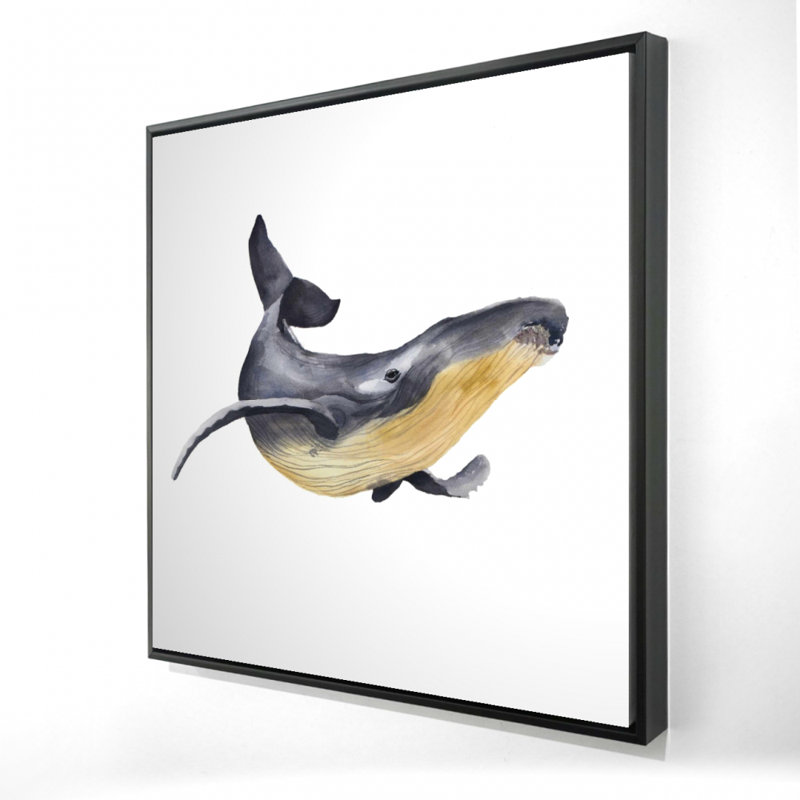 " Watercolor Blue Whale "