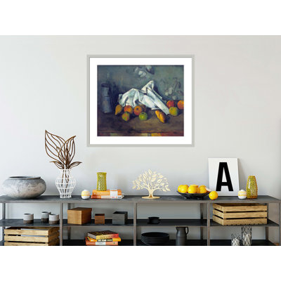 Boîte à lait et pommes (Milk Can and Apples) by Paul Cézanne -Framed Giclee Print