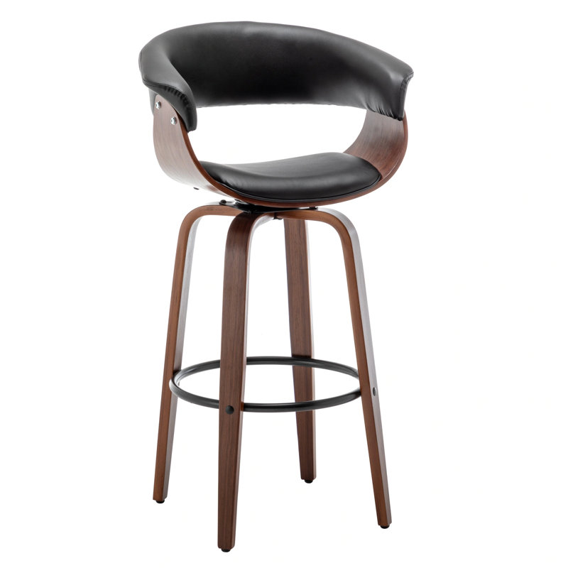 Adrista Upholstered Counter Stool, Black