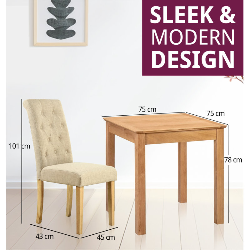 Middlebury 4 - Person Solid Oak Dining Set