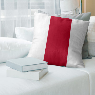 Los Angeles Anaheim Baseball Linen Striped Pillow