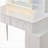 Makeup Vanity Desk with LED Lights, Mirror, and 4 Drawer Dressing Table Set with Stool for Modern Bedrooms-494643822