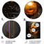 «Black and Gold Spiral Graffiti IV», art mural abstrait en métal-101152649