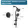 Wall Mounted,slide Bar Combo Rain Showerhead,dual Shower Head,rough-in Valve Included