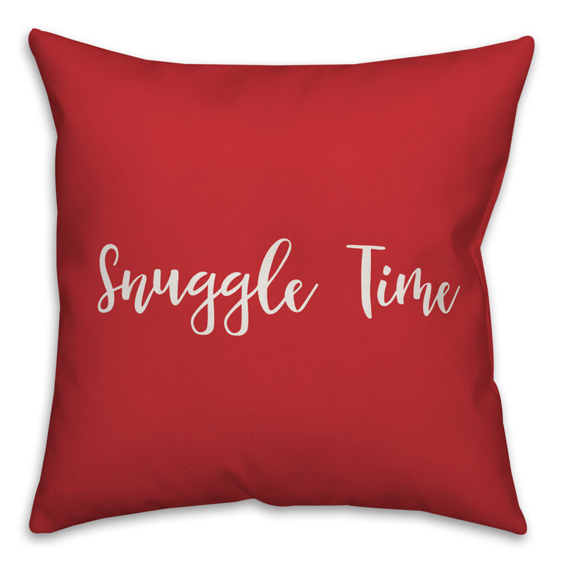  Coussin Snuggle Time, Rouge / Blanc, Housse de coussin