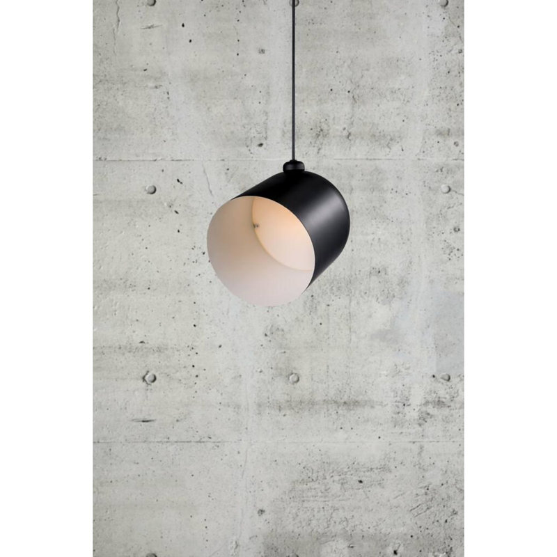 1 - Light Single Pendant, Black