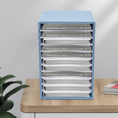 Hyeng 11-grid Adjustable Desktop File Organizer