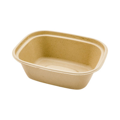 Restaurantware-Pulp Tek 60 Ounce Bagasse Containers, 100 Grease Impervious Salad Plates - Lids Sold Separately, Microwavable, Bagasse Plates, Reinforced Rim, Unbleached, For Salads Or More