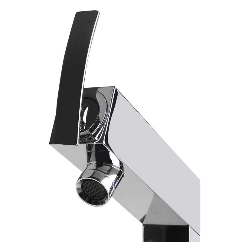 ALFI brand AB2728-PC Polished Chrome Floor Mounted Tub Filler + Mixer /w additional Hand Held Shower Head, Polished Chrome