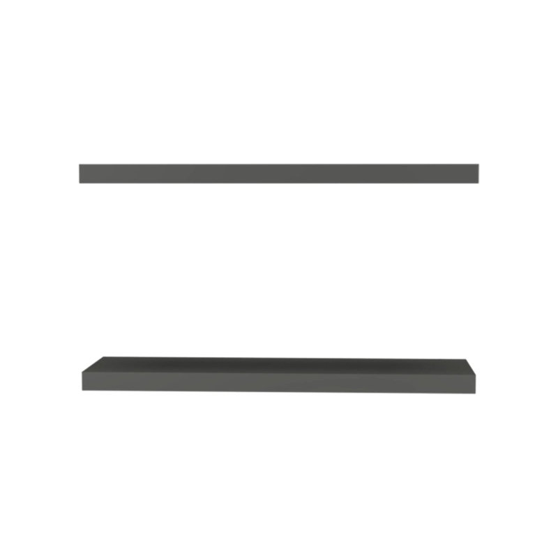 Tablette flottante gris mat, 1,61 po x 31,61 po x 9,91 po