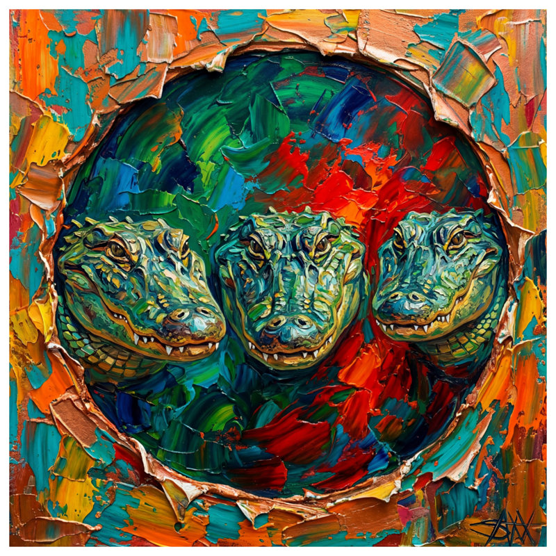 Triangle abstrait crocodile, rideaux occultant et occultant - 1 panneau, Blockout, 50" x 80" - 1 Panel