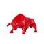 Low Poly Bull Resin Statue-773117643