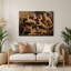Cats Ocicat, art mural en métal noir-420236522