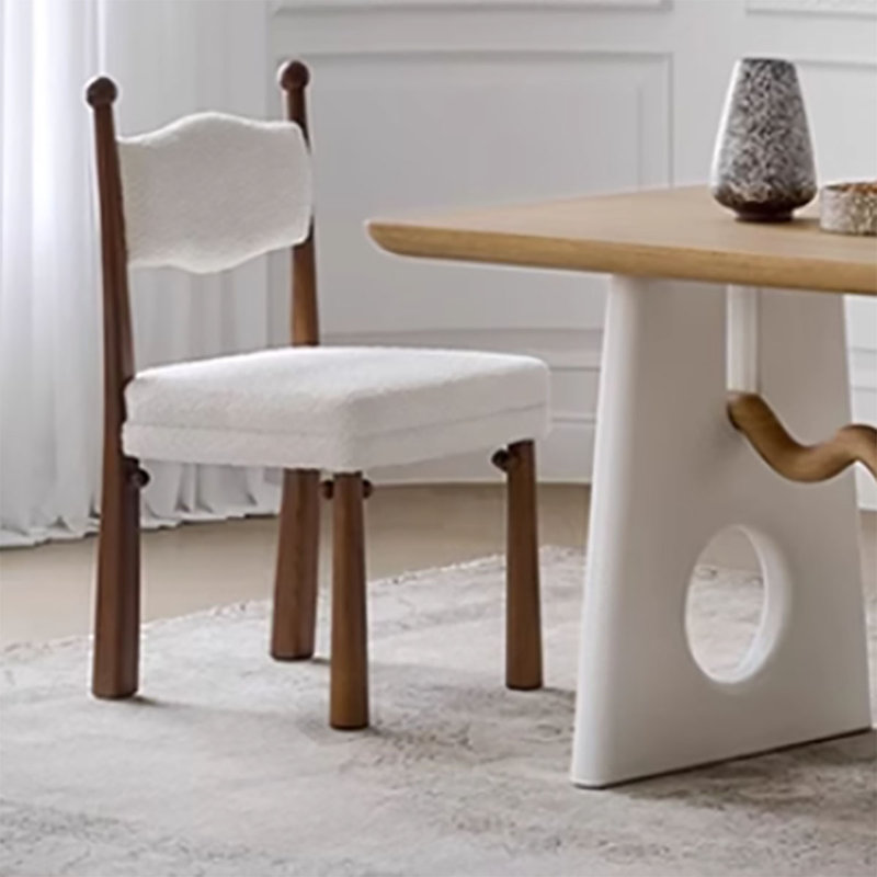 Table de salle à manger en chêne crème 2025 | Moderne compact, H 29,5 po x L 78,7 po x l 35,4 po