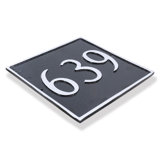 Classic Square 1 Line Address Plaque