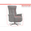 Chaput 69cm Wide Swivel Lounge Chair, Reclining-133122523