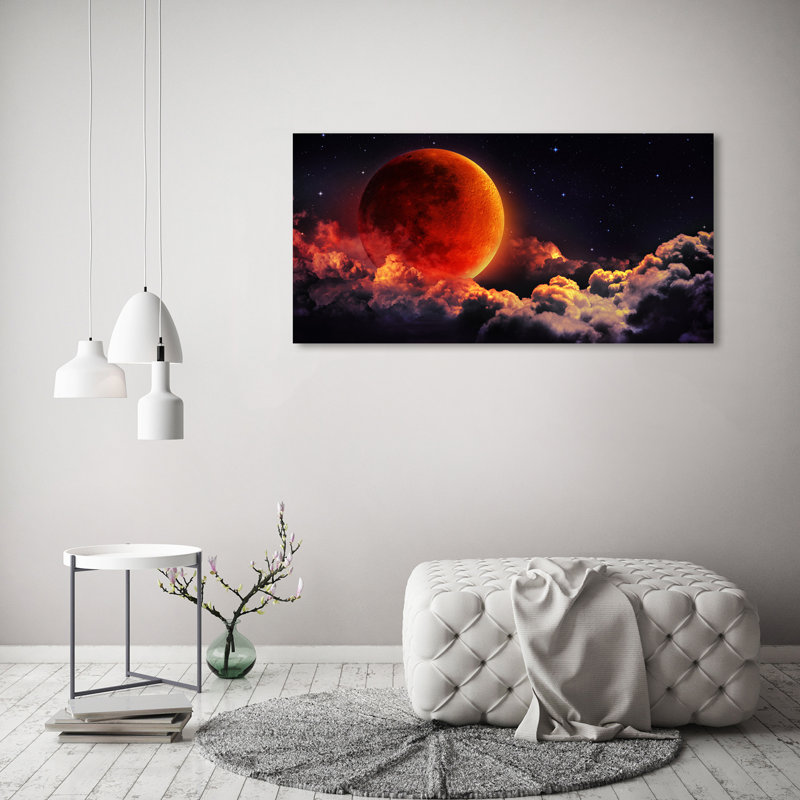Moon Eclipse - Wrapped Canvas Print, 60cm H x 120cm W