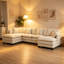 Canapé modulaire en chenille 149,6 pouces Compression