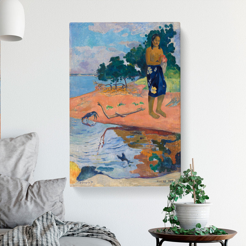 Haere Pape by Paul Gauguin - Wrapped Canvas Painting, 50cm H x 35cm W x 3cm D
