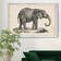 Brodtmann Young Elephant - Picture Frame Painting Print on Canvas
